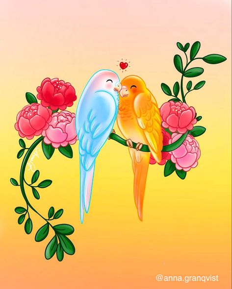 Created with #procreate #digitaldrawing #digitalillustration #love #lovebirds #birdartwork #digitalart #cuteartwork #animalartistry Lovebirds Art, Body Bases, Phad Painting, Profile Ideas, Iphone Art, Adult Coloring Book Pages, Bird Artwork, Banarasi Saree, Love Wallpaper