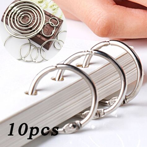 Cheap Scrapbooking Sets, Buy Quality Home & Garden Directly from China Suppliers:10PCS Plated Nicked Metal Silver Hinged Rings Loose Leaf Binder Calendar Album Circle Keychain Notebook Scrapbook Clips DIY Tool Enjoy ✓Free Shipping Worldwide! ✓Limited Time Sale ✓Easy Return. Ring Scrapbook Mini Albums, Mini 3 Ring Binder, 3 Ring Binder Junk Journal, Mini 3 Ring Binder Journal, Loose Leaf Binder, Binding Supplies, Book Rings, Leaf Book, Binder Rings