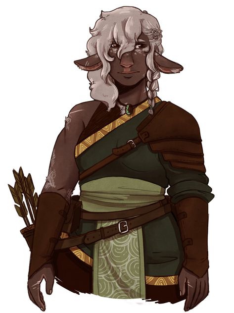 Firbolg Ranger, D D Character Ideas, Dnd Races, Fantasy Races, Dungeons And Dragons Characters, Dnd Art, Fantasy Rpg, Fantasy Inspiration, Character Creation