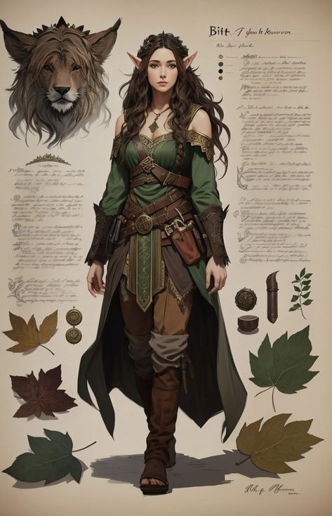 Dnd Elf Druid, Druid Dnd Character Concept, Dnd Character Concept, Druid Outfit, Druid Dnd, Mother Nature Costume, Mushroom Girl, Dnd Elves, Elf Cosplay