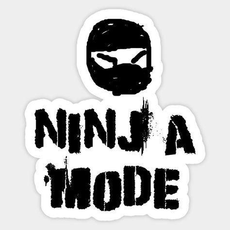 Ninja Mode Dining Accessories, Sticker Design, Okay Gesture, Magnets, Humor, Quick Saves, Humour, Sticker Designs