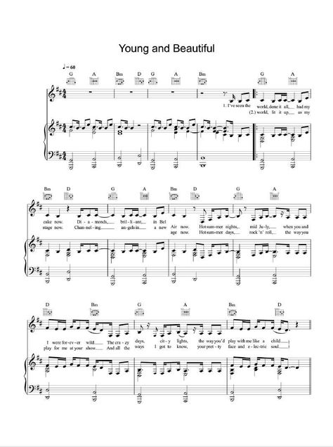 Lana Del Rey - Young and Beautiful Piano Lana Del Rey Sheet Music, Kalimba Lana Del Rey, Lana Del Rey Flute Sheet Music, Lana Del Rey Ukulele, Lana Del Rey Piano, Lana Del Rey Young And Beautiful, Young And Beautiful Lana Del Rey, Music Guitar Tattoo, Saxophone Notes