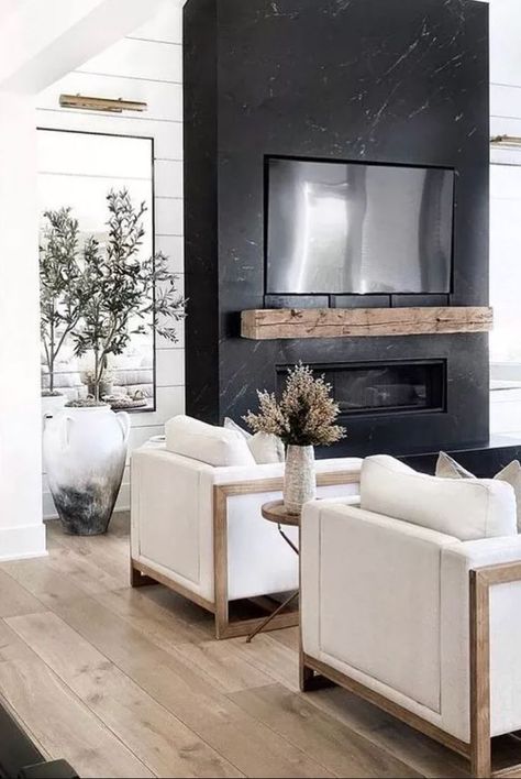 Casa Country, Small Living Room Ideas, Living Room Decor Fireplace, Home Fireplace, Fireplace Design, Living Room Inspo, A Living Room, Living Room Ideas, Small Living Rooms