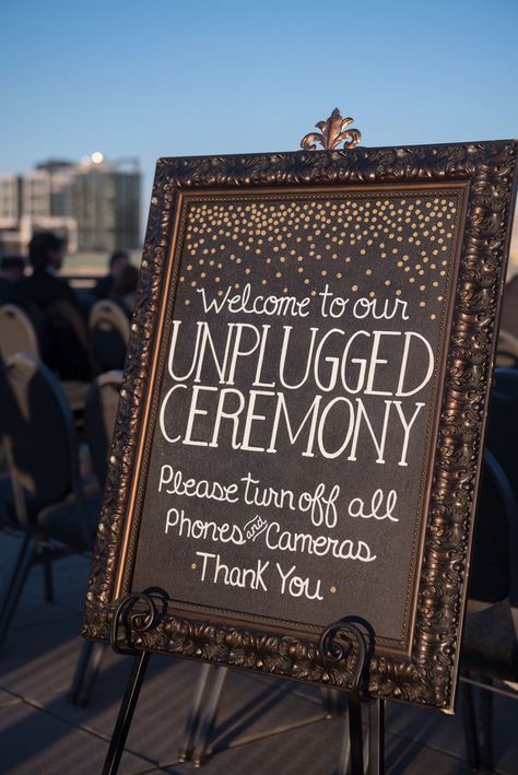 ceremony decor, ceremony sign, unplugged ceremony sign, welcome sign, wedding signs, wedding decor, wedding ideas Wedding Signs Unplugged, Polaroid Cameras, Unplugged Wedding Sign, Unplugged Ceremony, Reception Ceremony, Colorado Weddings, Ceremony Sign, No Phone, Unplugged Wedding