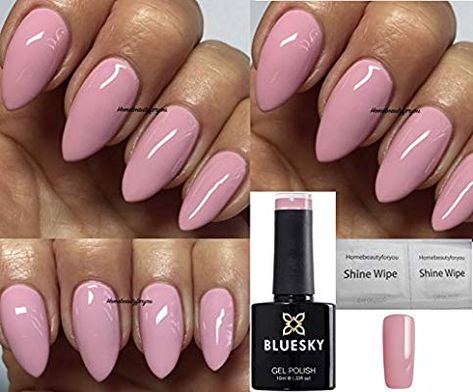 Dusky Pink Nails, Sns Ideas, Gel Polish Pink, Bluesky Nails, Biab Nails, Nail Swatches, Pedicure Nail Designs, Nail Gel Polish, Flat Ideas