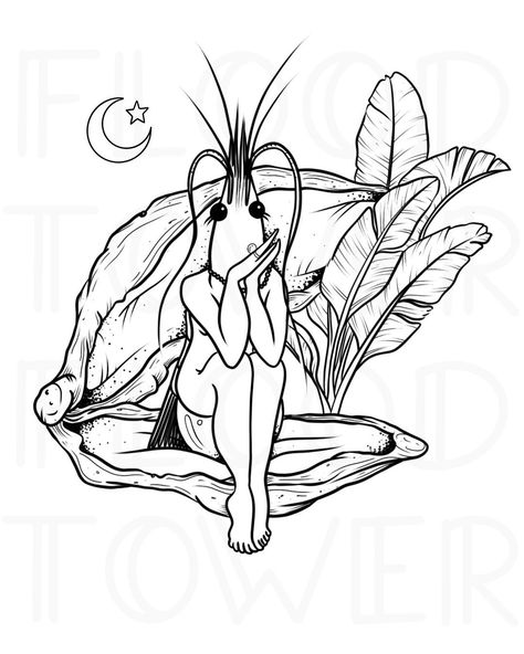 Shrimp Tattoo, Oyster Tattoo, Claw Tattoo, Animal Sleeve, Oyster Bed, Sweet Shrimp, Animal Sleeve Tattoo, Cute Tats, Leg Sleeve