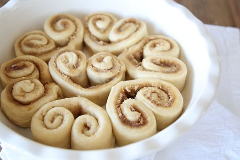 Heart Cinnamon Rolls, Shaped Cinnamon Rolls, Valentine's Breakfast, Heart Shaped Cinnamon Rolls, Valentines Breakfast, Heart Shaped Food, Coffee Bread, Valentines Baking, Julie Blanner