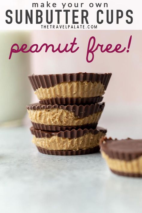 Sunbutter Cups, Sunbutter Recipes, Peanut Free Desserts, Nut Free Desserts, Sunflower Seed Butter, Tree Nut Allergy, Nut Free Recipes, Peanut Allergy, Easy No Bake