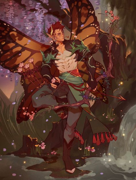 Male Fairy, Heroic Fantasy, Paintings And Drawings, Dungeons And Dragons Characters, Dnd Art, Character Design Male, Fairy Art, Boy Art, Dnd Characters