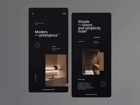 Typography App, Mobile Architecture, Mobile Web Design, Minimalist Layout, Website Design Layout, Web Graphic Design, Web Design Trends, Ui Design Inspiration, Design Jobs