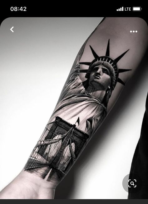 New York Leg Sleeve Tattoo, New York Tattoo Ideas For Men, Ny Tattoo Ideas New York, Brooklyn Tattoo Ideas, Thief Tattoo, Anatomical Artwork, Nyc Tattoo Ideas, Hiphop Tattoo, Trucker Tattoo