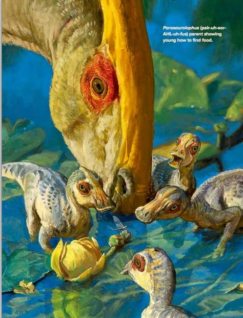 James Gurney - Parasaurolophus James Gurney, Prehistoric Wildlife, All Dinosaurs, Dinosaur Drawing, Dinosaur Pictures, Dinosaur Illustration, Prehistoric World, Jurassic World Dinosaurs, Ancient Animals