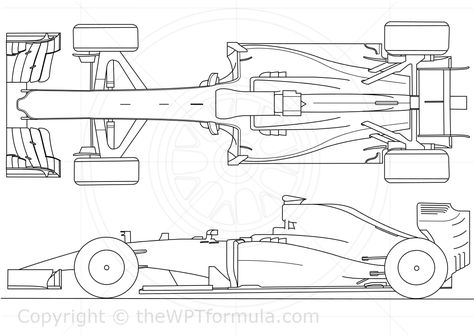 F1 Car Blueprint, Car Design Drawing, F1 Car Design, Racing Cake, F1 Car, Child Loss, Fondant Tutorial, Landscape Plan, Formula 1 Car