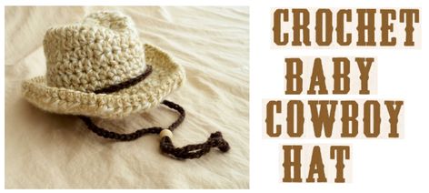 Crochet Cowboy Hat Free Pattern Newborns, Crochet Doll Cowboy Hat Free Pattern, Crochet Baby Cowboy Hat Free Pattern, Crochet Cowboy Hat For Dog, Small Crochet Cowboy Hat, Cowboy Granny Square, Crochet Tiny Cowboy Hat Free Pattern, Mini Cowboy Hat Crochet Pattern Free, Crochet Cowboy Hat Keychain