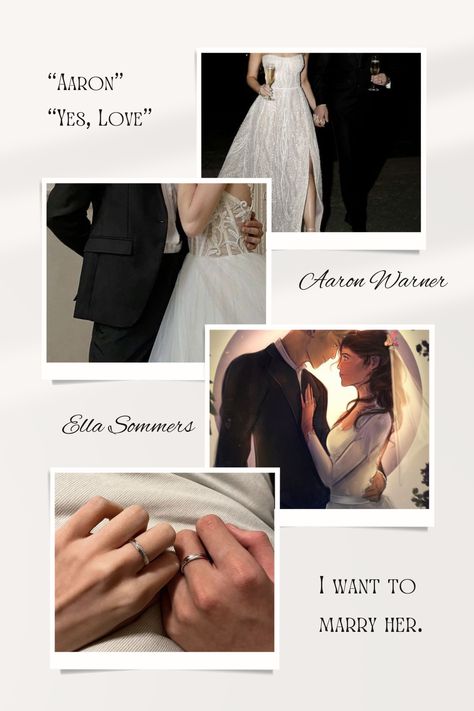 Wedding day of one of the most powerful couples.... Aaron And Ella Wedding, Aaron And Juliette Wedding, Aaron And Ella, Aaron And Juliette, Inheritance Games, Shatter Me Series, Aaron Warner, Art Memes, Fan Book