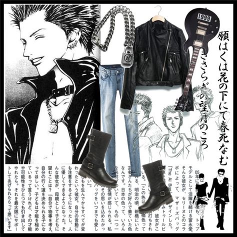 Ren Honjo Ren Honjo Outfit, Nana Inspired Outfits Men, Nana Outfits, Nana Aesthetic, Nana Fashion, Nana Clothes, Nana Manga, Nana Osaki, Drag Queens