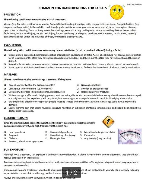 Contraindications For Facial, Facial Contraindications, Skin Theory, Facial Bones, Oil Free Makeup, Severe Acne, Beauty Therapy, Bacterial Infection, Cold Sore