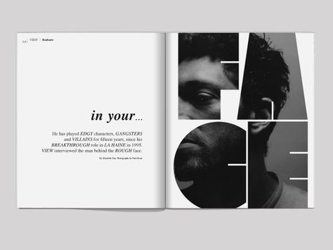 Space Magazine Design, Playful Magazine Layout, Bold Magazine Design, Bold Magazine Layout, Bold Editorial Design, Id Magazine Layout, Book Spread Design, Image Layout Design, Spread Layout Design