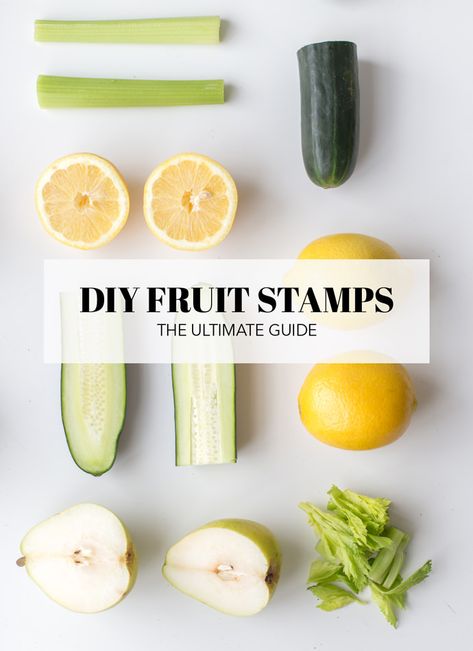 Ultimate Guide to DIY Fruit Stamps Fruit Stamping, Veggie Art, Handmade Charlotte, Fabric Stamping, Diy Things, Toddler Art, Diy Decorations, Create Diy, Fruit Art