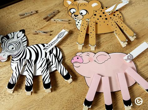 Fine Motor Animal Match-Up Activity | Teach Starter Pet Theme Fine Motor Activities, Animals Fine Motor Activities, Jungle Activities, Pediatric Clinic, Zoo Activities, Children Games, Toddler Games, Animal Activities For Kids, Jungle Thema