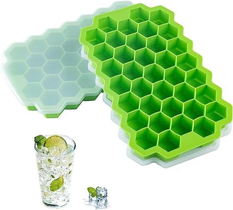 Diy Honeycomb, Silicone Ice Molds, Ice Cream Tubs, Silicone Ice Trays, Honeycomb Shape, Ice Trays, Silicone Ice Cube Tray, Ice Cube Maker, Ice Molds