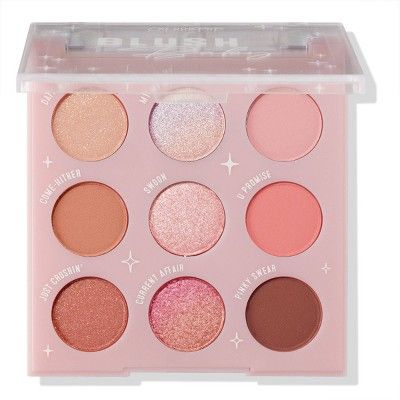 Colourpop Pressed Powder Eyeshadow Makeup Palette - Blush Baby - 0.3oz : Target Colourpop Blush, Colourpop Eyeshadow Palette, Beginner Eyeshadow, Colourpop Eyeshadow, Peach Palette, Colourpop Cosmetics, Light Hair Color, Soft Glam, Pink Eyeshadow