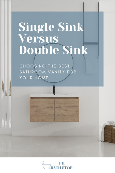 Choosing between a single sink vanity and a double sink vanity is crucial in any bathroom renovation. Whether you're upgrading a master bathroom or redesigning a powder room, this blog explores the key considerations to help you decide. Discover the benefits of each option, from space-saving solutions for small bathrooms to luxurious master bathroom ideas. Get the insights you need to make the right choice for your bathroom's design and functionality. Bathroom Double Vanity, Best Bathroom Vanities, Single Sink Vanity, Double Sink Vanity, Sink Vanity, Small Bathrooms, Space Saving Solutions, Single Sink, Double Sink