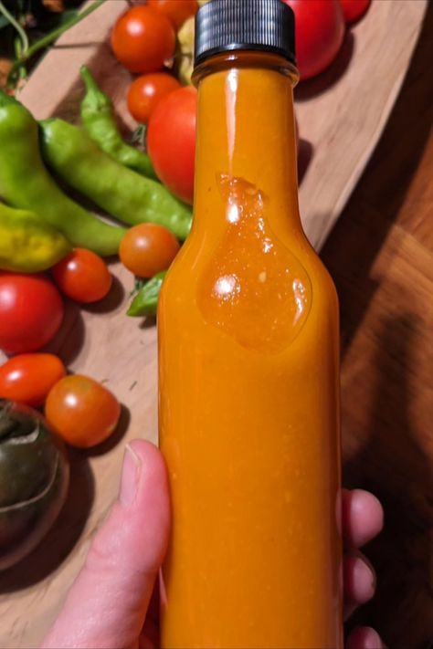 Roasted Orange Habanero, Carrot & Tomato Hot Sauce Recipe Roasted Habanero Hot Sauce, Carrot Habanero Hot Sauce, Tomato Hot Sauce Recipe, Serrano Hot Sauce, Canned Carrots, Carrot Curry, Hot Sauce Recipe, Habanero Sauce, Heirloom Tomato Seeds