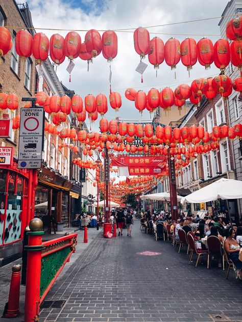 China Town Aesthetic, Interior Chinatown, China Town London, China Aesthetic, Backdrop Event, Road Trip Uk, China Trip, China City, Chinese Decor