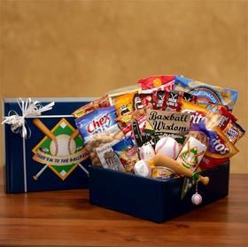 Take Em To The Ballpark Baseball Gift Pack Fritos Bean Dip, Baseball Gift Basket, Baseball Banquet, Basket Raffle, Mustard Pretzels, Sports Snacks, Fritos Corn Chips, Famous Amos, White Cheddar Popcorn