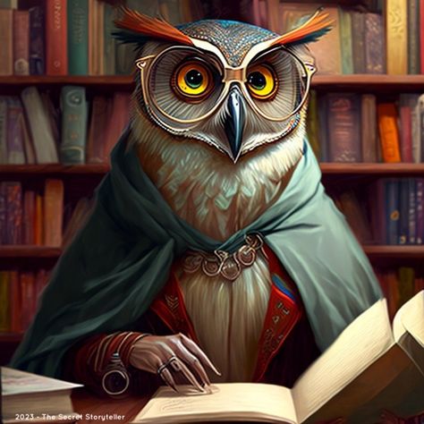 Owlin Rogue Dnd, Owl Dnd Character, Owlin Wizard, Dnd Librarian, Librarian Character Design, Owlin Dnd, Avian Humanoid, Owl Person, Owl Wizard