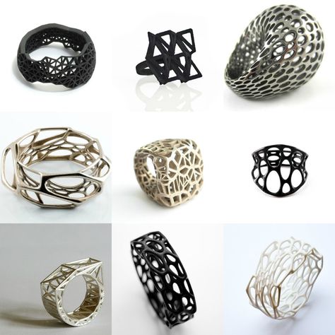 3D printing can enhance the productivity and efficiency of jewelry companies. There are two ways to create 3D printed jewelry where you can enhance the productivity of your company. 3d Printer Jewelry, 3d Printed Ring, 3d Printing Fashion, 3d Printing Business, 3d Printing Art, 3d Printer Designs, 3d Jewelry, 3d Printing Diy, 3d Printed Jewelry