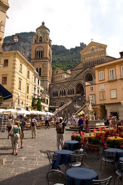 Amalfi Town, Duomo Italy, Amalfi Cathedral, Italy Amalfi, European Road Trip, Amalfi Italy, Europe Italy, Religious Ceremony, Italy Aesthetic