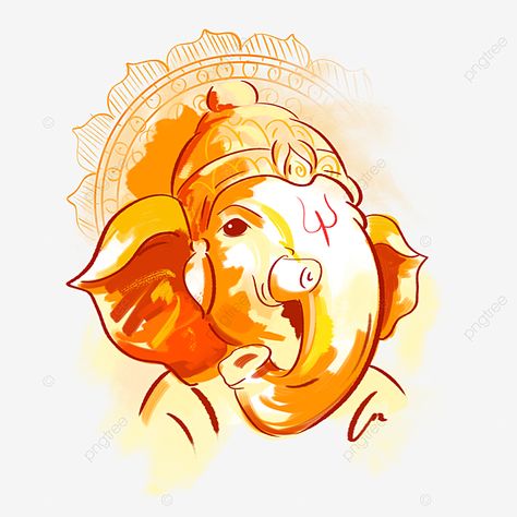 Siva Ratri, Ganesha Art Illustration, Ganesha Drawing, Digital Portrait Illustration, Ganesh Art Paintings, Elephant Illustration, Elephant God, Indian God, Indian Art Gallery