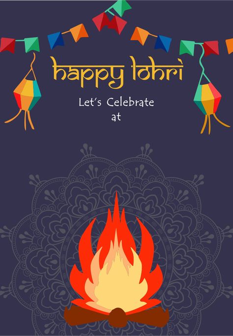 Invitation Card Format, Free Invitation Cards, Invitation Card Maker, Happy Lohri, Graffiti Doodles, E Invite, Kitty Party, Card Templates Free, Digital Invite