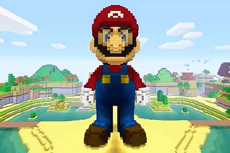 Super Mario Minecraft, Minecraft Mario, Super Mario World, Minecraft Crafts, Game Characters, Minecraft Designs, Video Game Characters, Wii U, Mario Bros