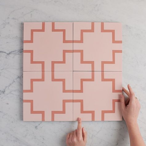 TileCloud on Instagram: “Pink, Tan or Blue? Which one would you pick? Our beautiful Bondi tiles are open for Pre Order. Check online for all the details. #bonditile” Bathroom Pink Tiles, Tile Ideas For Kitchen, Mid Century Modern Coastal, Tile Cloud, Mid Century Mexican, Coloured Tiles, Cookie Factory, Pink Tile, Porcelain Bathroom