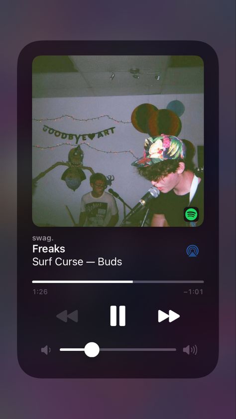 freaks, surf curse<33 Freaks Surf Curse, Iphone Music Player, Surf Curse, Iphone Wallpaper Music, Iphone Music, Therapy Playlist, Music Poster Ideas, Music Collage, Song Suggestions