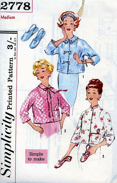 Vintage Clothes Patterns, 1950s Sewing Patterns, Lingerie Patterns, Bed Jacket, Womens Poncho, Modern Sewing Patterns, Woman Bedding, Slippers Pattern, Womens Sewing Patterns