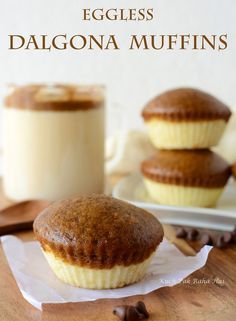 Easy Eggless Dessert Recipes, Coffee Muffins Recipes, Eggless Cupcakes Recipes, Eggless Muffin Recipes, Eggless Coffee Cake, Eggless Dessert Recipes, Coffee Dessert Recipes, Eggless Baking Recipes, Eggless Muffins