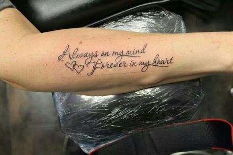 Always On My Mind Forever In My Heart Tattoo, Always On My Mind Forever In My Heart, Always On My Mind Tattoo, Always In My Heart Tattoo, Forever In My Heart Tattoo, In My Heart Tattoo, Tattoo Bills, My Heart Tattoo, Always In My Mind