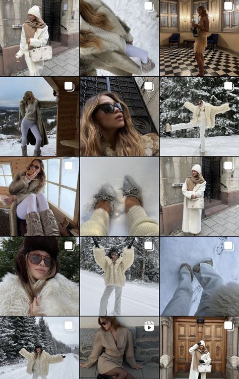 Winter Feed Aesthetic, Winter Instagram Feed, Snow Time, Vogue Models, Winter Instagram, Winter Inspo, Winter Photoshoot, Instagram Ideas Post, Winter Love