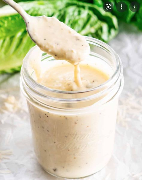 Creative Salads, Healthy Caesar Salad, Tahini Salad, Homemade Caesar Salad Dressing, Crispy Kale, Creamy Salad Dressing, Jo Cooks, Lemon Tahini Dressing, Ranch Dressing Recipe