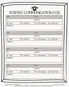 Classroom Management Ideas, Verbal Communication Skills, 2nd Grade Class, Teaching Classroom Management, Verbal Communication, Communication Log, Beginning Of Year, Classroom Management Strategies, Parent Communication