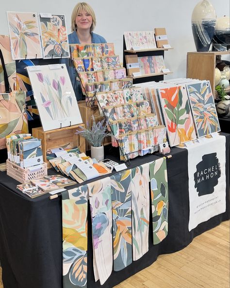 Having a lovely time @wirksworthfestival this weekend so thought I’d better post on the grid about it. Nice to get my work all out together after a break over the summer. Nice to hear lovely people say really lovely things about it and of course really nice when they take it home with them 🥰 #makersmarket #wallart #greetingcards #smallbatchgreetingcards #wholesalegreetingcards #botanicalart Art Market Display, Craft Stall Display, Craft Show Table, Art Stores, Art Fair Display, Art Fair Booth, Craft Fair Booth Display, Craft Market Display, Art Deco Tiles