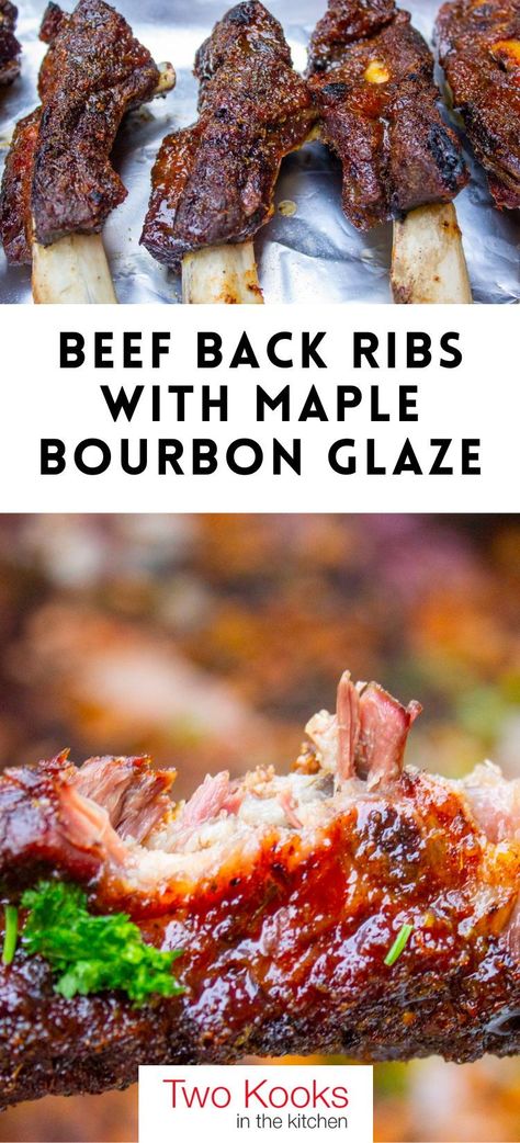 Beef Back Rib Recipes, Recipes For Beef Ribs, How To Cook Beef Ribs In The Oven, Best Beef Ribs Recipe, Sides For Beef Ribs, Slow Cook Beef Ribs, Beef Back Ribs Oven, Prime Rib Bones Recipe, Beef Ribs Oven