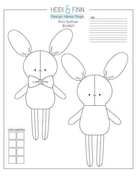 sewing toys patterns Sew Animals Patterns, Bunny Doll Pattern Free Sewing, Things To Sew For Kids, Doll Patterns Free Sewing, Cotton Crochet Patterns, Doll Making Patterns, Felt Toys Patterns, Handmade Stuffed Toys, Doll Patterns Free