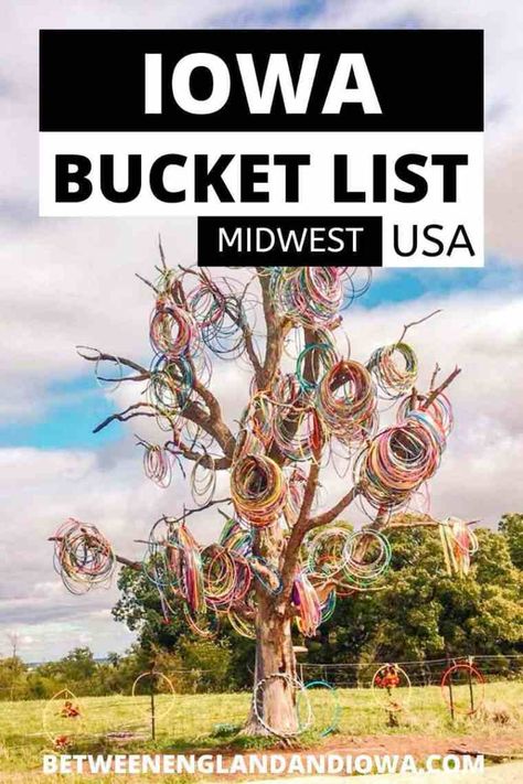 15 Things To Add To Your Iowa Bucket List | USA - Between England & Iowa Leclaire Iowa, Bucket List Usa, Things To Do In Iowa, Iowa Road Trip, Iowa Travel, Davenport Iowa, Iowa State Fair, Midwest Travel, Field Of Dreams