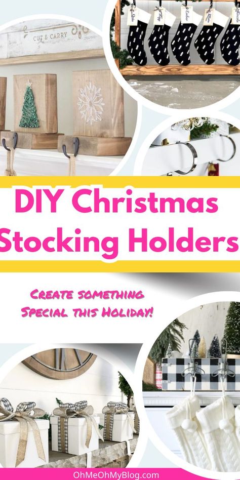 Kick off your holiday crafting with our DIY stocking hangers from Week 1 of our holiday DIY series. Perfect for adding a homemade touch to your mantle! 🎅🔨 Diy Christmas Stocking Holders, Diy Stocking Holder, Diy Mantle, Diy Christmas Stocking, Stocking Holders For Mantle, Diy Stocking, Stocking Hangers, Hanging Christmas Stockings, Christmas Stocking Hangers