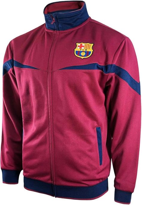 Official Licensed FC Barcelona Product Full Zip Dual front pockets Liverpool Jacket, Sport Man, Track Jacket, Fc Barcelona, Track Jackets, Liverpool, Barcelona, Track, Sports